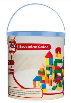 ZESTAW KLOCKÓW NIEMIECKA JAKOŚĆ DREWNO 80 ELE