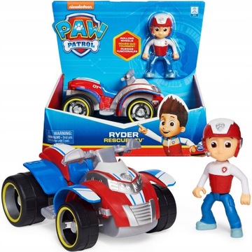PSI PATROL QUAD POJAZD RATUNKOWY ATV + FIGURKA RYDER