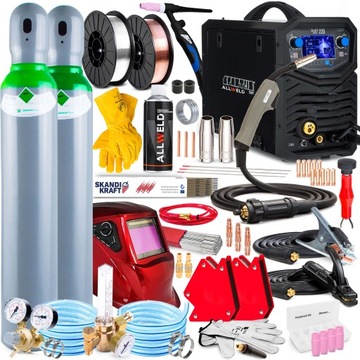 SPAWARKA MIGOMAT SPARTUS MIG 225 MMA TIG ALUMINIUM SYNERGIA 230V IGBT 3W1