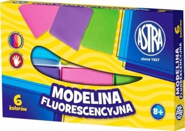 Modelina fluorescencyjna Astra, 6 kolorów (8391190