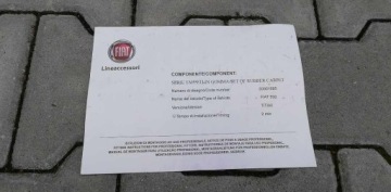 FIAT 500 15- КОМПЛЕКТ КОВРИКОВ ПЕРЕДНИЕ + ЗАДНИЕ ОРИГИНАЛ