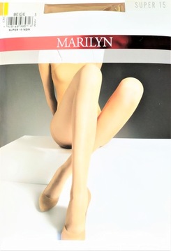 PÓŁMATOWE RAJSTOPY MARILYN SUPER 15 BEIGE 4 - L