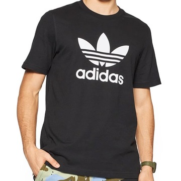 Koszulka sportowa Adidas TREFOIL T-SHIRT CZARNY BIAŁY