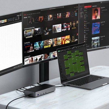 SATECHI Triple 4K Hub na 3 Monitory do Mac M1 i M2