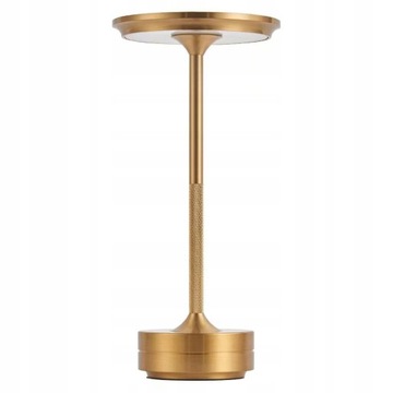 Metallic Cordless Table Lamp Dimmable &
