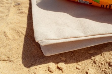 Хлопковая ПОКУПОЧНАЯ СУМКА 45x12x35см ECRU 280г ECO Большая вместимость Универсальная