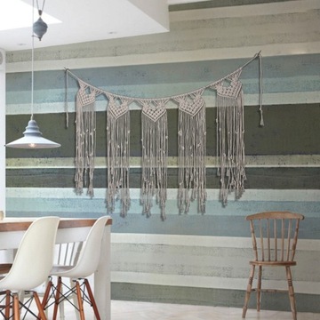 Kosmiczna kurtyna ścienna z gobelinem Boho