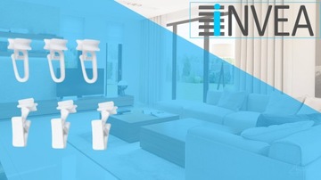 Потолочный карниз 300 см 2в1 Однонаправленный Двойной направляющий Алюминий