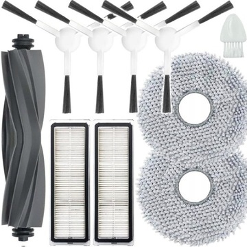 AKCESORIA DO XIAOMI ROBOT VACUUM X10+ / S10+ / SZCZOTKI FILTRY PADY