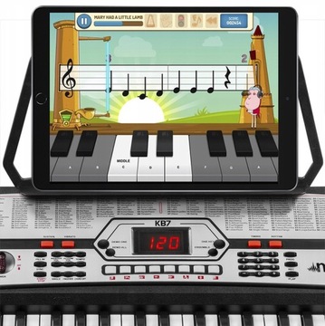 Клавиатура фортепиано MAX KB7 54 клавиши с батарейкой