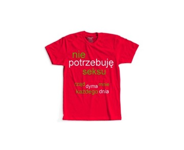 KOSZULKA T-SHIRT PIS ANTY PIS RZĄD ŚMIESZNY PREZENT URODZINY XL