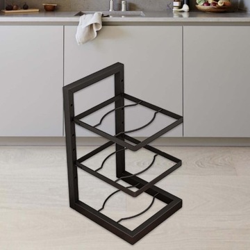 Органайзер для кастрюль и сковородок. Большая кухонная полка.