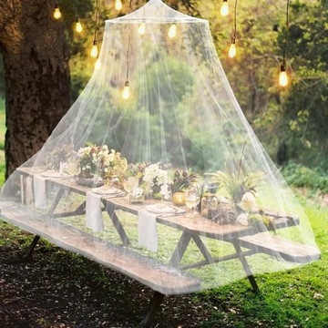 MOSKITIERA NAD ŁÓŻKO BALDACHIM OSŁONA SIATKA OWADY KOMARY BIAŁA XXL