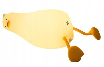 Lying Flat Duck Night Light Cute LED Lamp Silicone