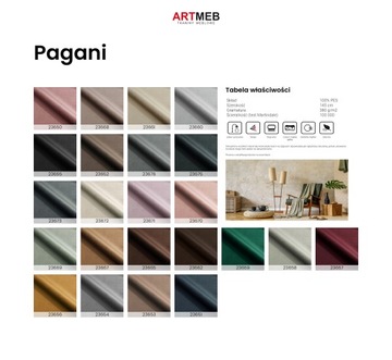 Próbki Tkanin panele tapicerowane Złote Listwy