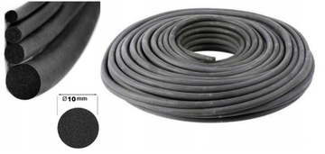 SZNUR GUMA MIKROGUM USZCZELKA EPDM PIANKA 10mm 10M