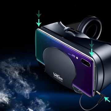 3D VR-очки VRG PRO PLUS + наушники + коврик