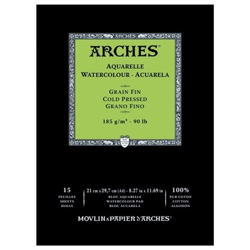 Blok do akwareli Arches A4 185g Grain Fin ColdP