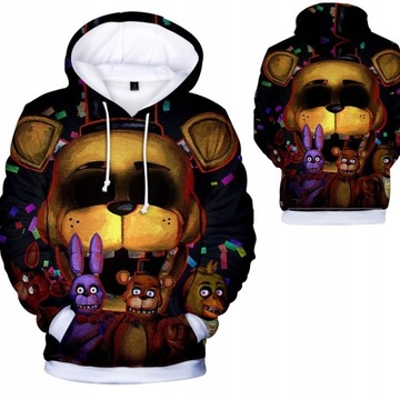 ТОЛСТОВКА FNAF 3D Freddy PUPPET MANGLE BONNIE РАЗМЕРЫ