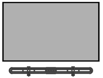 Держатель звуковой панели над и под универсальным телевизором