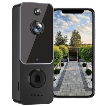 WIDEODOMOFON WIFI BEZPRZEWODOWY DZWONEK Z KAMERĄ TUYA SMART ZDALNY PODGLĄD