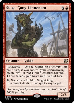 MTG Siege-Gang Lieutenant (R)