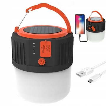 LAMPA TURYSTYCZNA LATARKA KEMPINGOWA LED POWERBANK