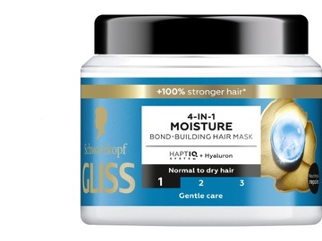 SCHWARZKOPF Gliss TRT Aqua Revive Maska do włosów wzmacniająca 4w1 400 ml