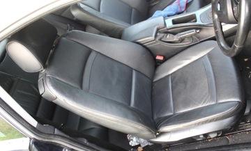 FOTEL PRAWY PRZÓD PRZEDNI BMW E92 SKÓRA CZARNY