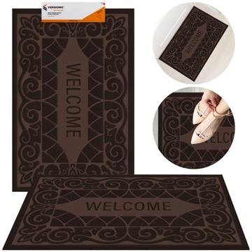 КОВРИК ДЛЯ ВХОДНОЙ ДВЕРИ, КОВРИК ДЛЯ ОБУВИ, НАРУЖНЫЙ, ВНУТРЕННИЙ, 40x60см