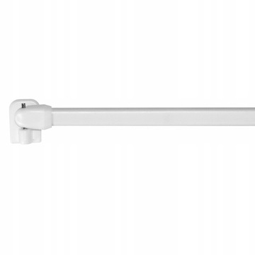 Karnisz mini 60-90 cm biały metal zestaw