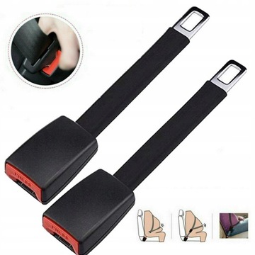 2SZT PRZEDŁUŻACZ PASÓW BEZPIECZEŃSTWA ADAPTER 25CM