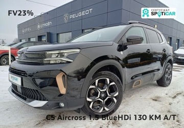 Citroen C5 Aircross SUV Facelifting 1.5 BlueHDi 131KM 2023 Citroen C5 Aircross 273 1.5 BlueHDi C-series 130 KM AUTOMAT I wl. FV23