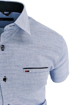 РУБАШКА МУЖСКАЯ СИНЯЯ ЗНАК XXXL 3XL 47/48