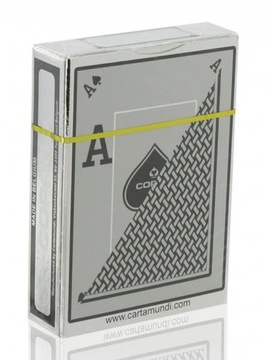 Karty Copag Texas Silver Jumbo 100% Plastic Czarne