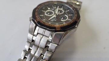 ZEGAREK MĘSKI CASIO EDIFICE EF-540 NA BRANSOLECIE SREBRNY GWR