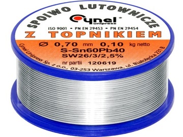 Cyna lutownicza 0,70/100g/spoiwo