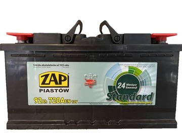 AKUMULATOR 92AH/720A 'ZAP' P+ BYLOK GLIWICE ŚWIEŻE