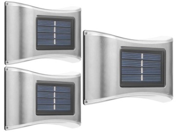 3x Lampka Solarna Tarasowa LED Czujnik Dzień/Noc