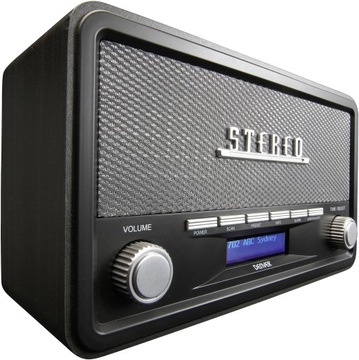 Сетевое радио DAB+, FM Denver DAB-18, черный, Bluetooth, aux