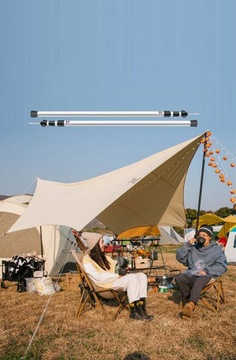 2x SŁUPEK TELESKOPOWY PAŁĄKI DO NAMIOTU STELAŻ 90-230CM
