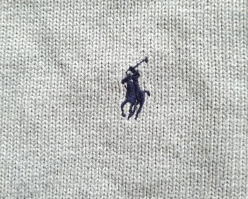 POLO by RALPH LAUREN KNIT SWEATER Bawełniany Gruby Męski Sweter XL