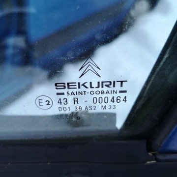 CITROEN XSARA 5D SKLO (OKNO) BOČNÍ DVEŘE LEVÝ PŘEDNÍ