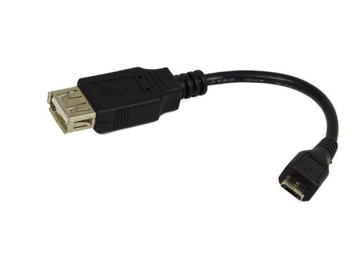 KABEL USB - MICRO USB OTG 2.0 0.1m