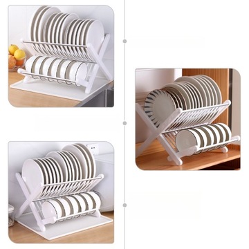 ПОСУДА СУШИЛКА ОРГАНАЙЗЕР МАКОВИНА ПРОСТАЯ СКЛАДНАЯ ПОСУДА БЕЛАЯ ОДЕЖДА