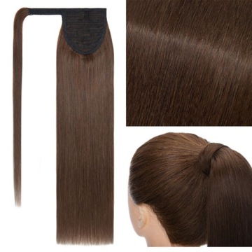100% Włosy Naturalne Doczepiany 40 Cm Kitka Kucyk