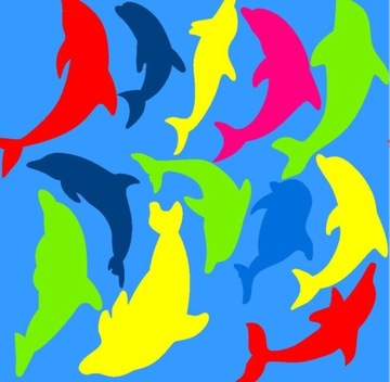 Экран КМБЕ 8 М Дельфины + молоток в подарок