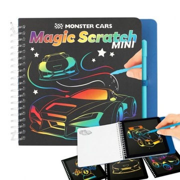 WYDRAPYWANKA MAGIC SCRATCH MONSTER CARS AUTA