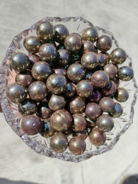 ДЕКОРАТИВНЫЕ СТЕКЛЯННЫЕ ШАРЫ ЗОЛОТОЕ СТЕКЛО ДЛЯ СЛИНГА ВАЗЫ СТЕКЛЯННЫЕ ШАРЫ +200 ШТУК 1 КГ