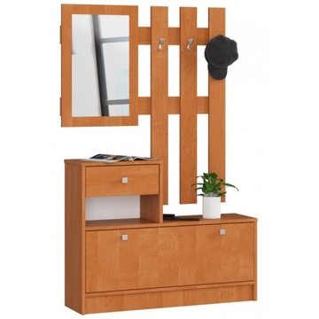 ZESTAW MEBLI NA PRZEDPOKÓJ OLCHA 90 cm 2 półki 90x25x170 cm